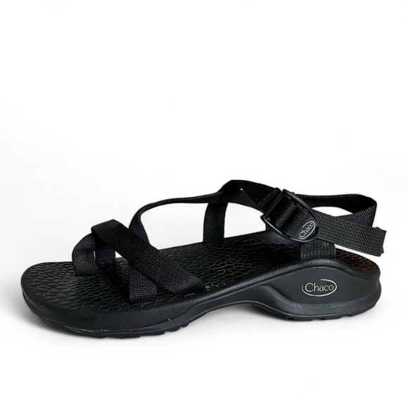 Chaco Z / Cloud 2 Updraft Toe Strap Sandal Hiking Beach Black Mens Size US 9 - Picture 9 of 13
